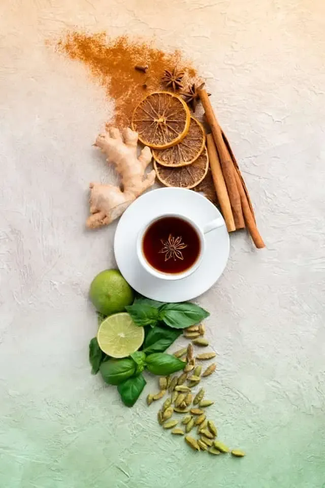 Ginger mint tea