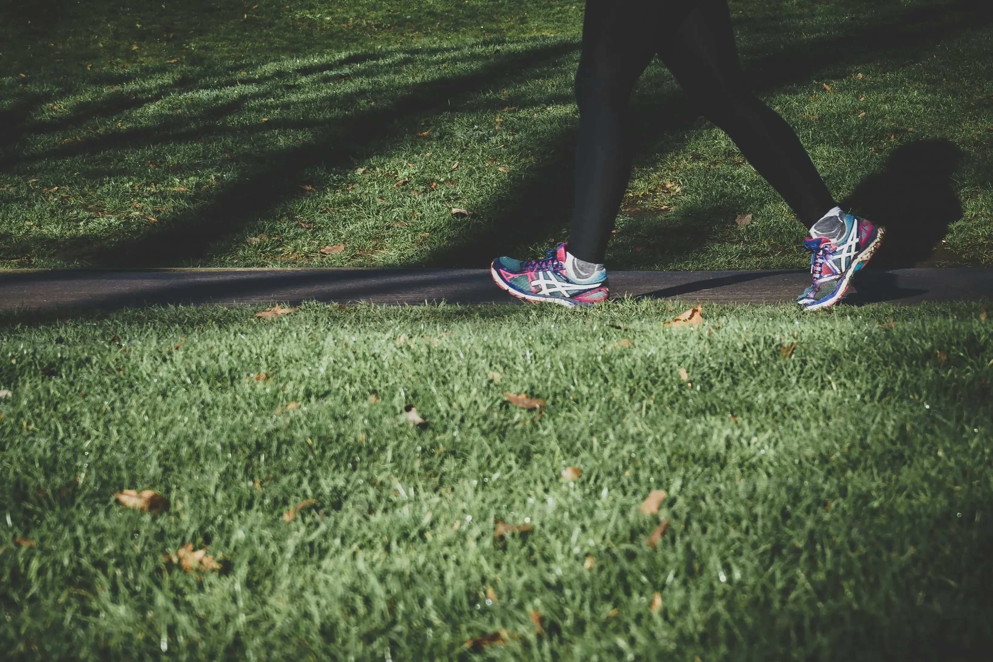 A person walking after meals